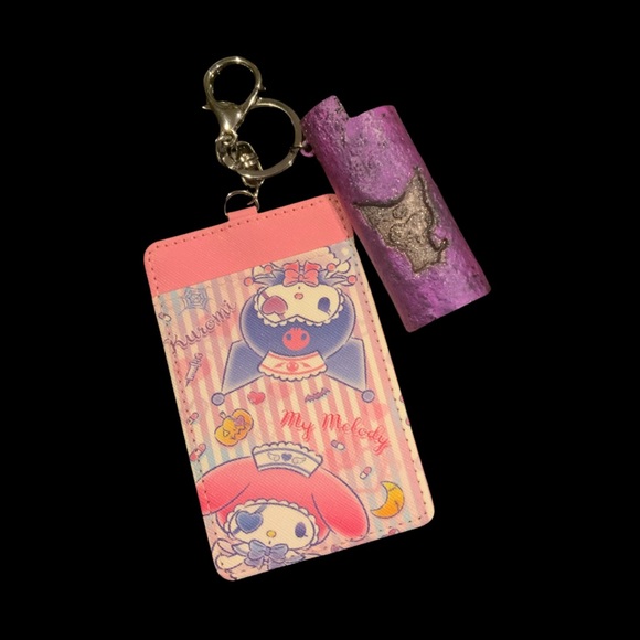 Hello Kitty Kuromi with hard case for BIC and ID holder.NWT - Picture 1 of 2